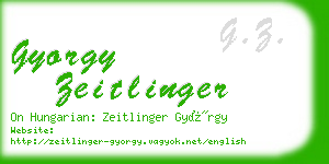 gyorgy zeitlinger business card